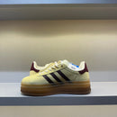 Adidas Gazelle Bold Almost Yellow Maroon (Pronta Entrega)
