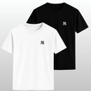 Kit 2 Camisetas Masculinas NY New York Slim Fit 100% Algodão Premium